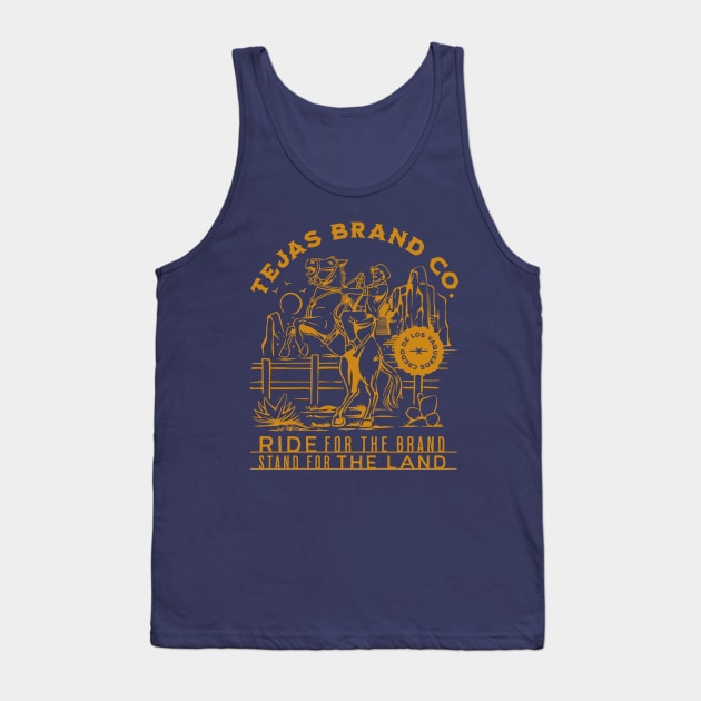 Vintage Texas Cowboy Tank Top by Tejas Brand Co.